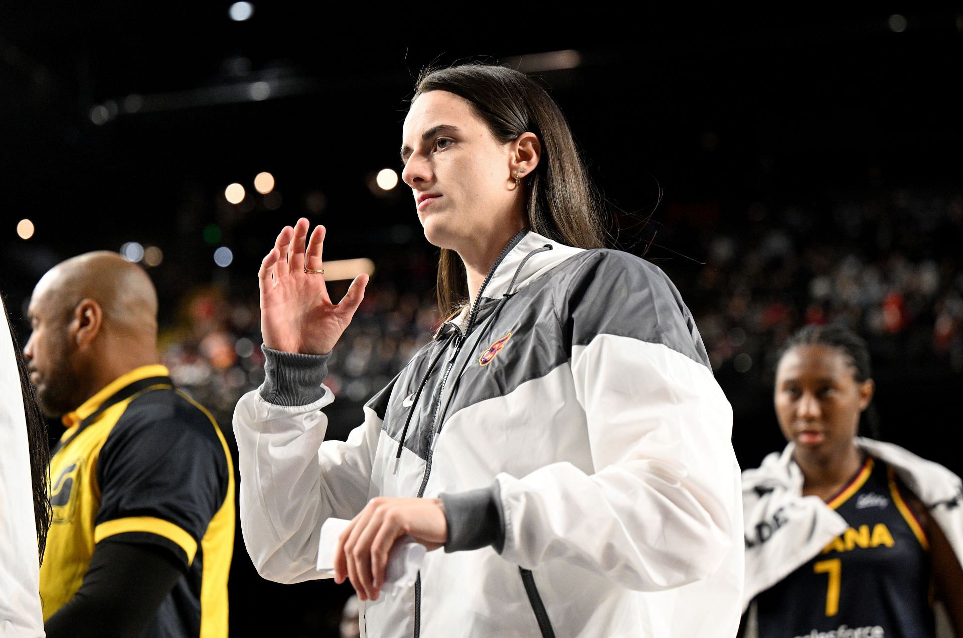 Caitlin Clark out for 2 weeks with quad injury. (Photo: IMAGN)